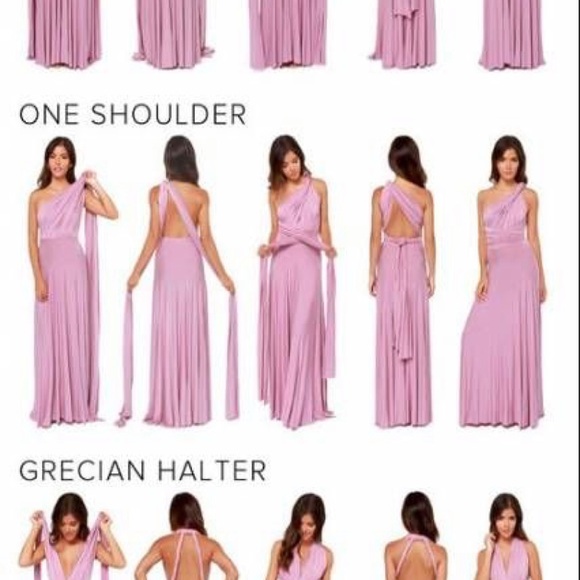 Maroon Wrap Dress - Picture 3 of 3